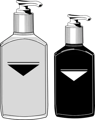 Free Stock Photo: Illustration of pump bottles