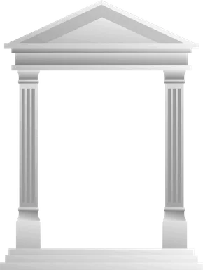 Free Stock Photo: Illustration of a blank Roman pavillion frame