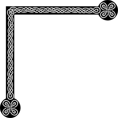 Free Stock Photo: Illustration of an ornate upper left frame corner
