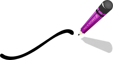 Free Stock Photo: Illustration of a pencil drawing a line
