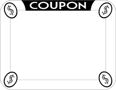 Free Stock Photo: Illustration of a blank coupon