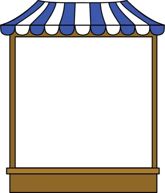 Free Stock Photo: Illustration of a blank tent sign