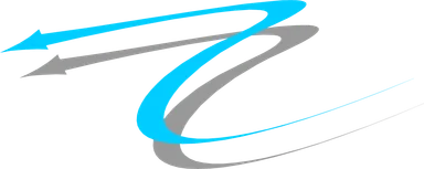 Free Stock Photo: Illustration of a curved left blue arrow
