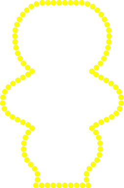 Free Stock Photo: Illustration of a blank odd shaped frame border