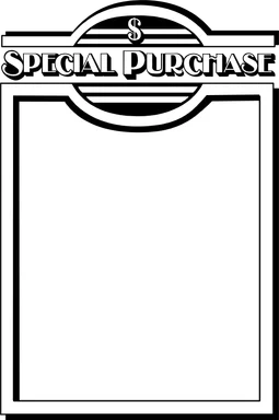 Free Stock Photo: Illustration of a blank special purchase sign