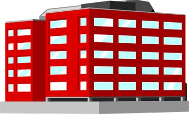 Free Stock Photo: Illustration of an office buliding