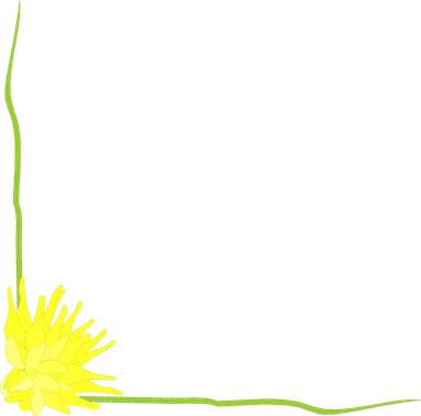Free Stock Photo: Illustration of a lower left flowered frame corner