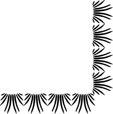 Free Stock Photo: Illustration of a lower right grass frame corner
