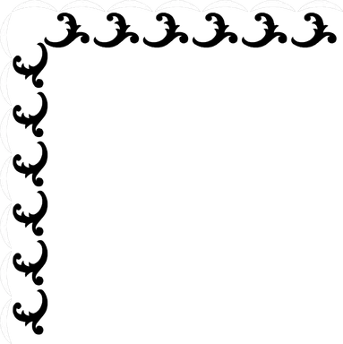 Free Stock Photo: Illustration of a decorative upper left frame corner