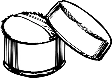 Free Stock Photo: Illustration of a powder puff
