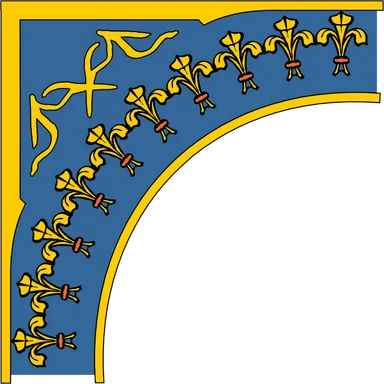 Free Stock Photo: Illustration of an upper left frame corner