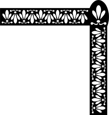 Free Stock Photo: Illustration of an upper right frame corner
