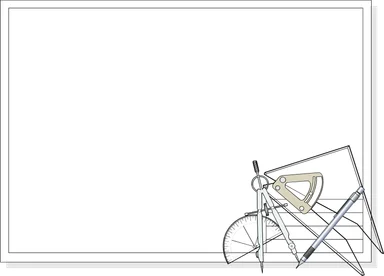 Free Stock Photo: Illustration of a blank frame with drawing tools