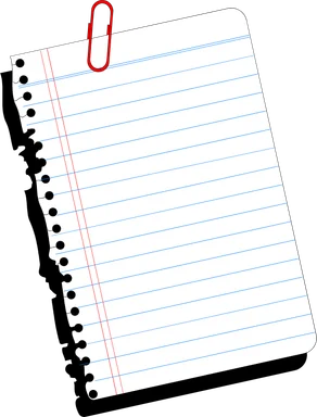Free Stock Photo: Illustration of a blank notebook paper