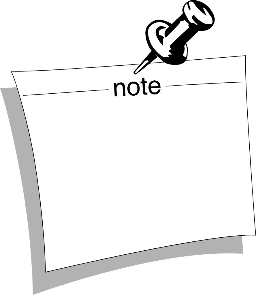 Illustration of a blank note : Free Stock Photo