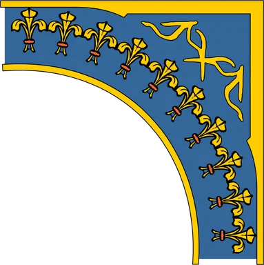 Free Stock Photo: Illustration of an upper right frame corner