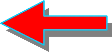 Free Stock Photo: Illustration of a red left facing arrow
