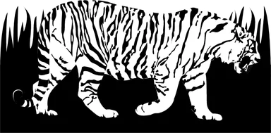 Free Stock Photo: Illustration of a tiger