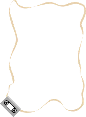 Free Stock Photo: Illustration of a blank casette tape frame border
