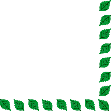 Free Stock Photo: Illustration of a lower right leaf frame corner