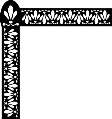 Free Stock Photo: Illustration of an upper left frame corner