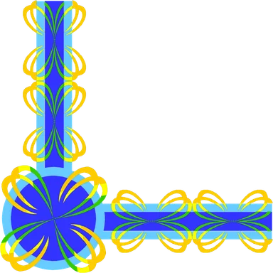 Free Stock Photo: Illustration of a lower left frame corner