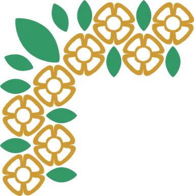 Free Stock Photo: Illustration of a floral upper left frame corner