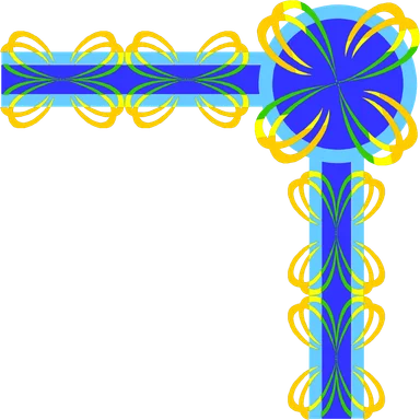 Free Stock Photo: Illustration of an upper right frame corner