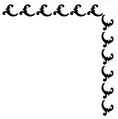 Free Stock Photo: Illustration of an upper right frame corner