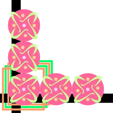 Free Stock Photo: Illustration of a lower left frame corner