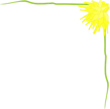Free Stock Photo: Illustration of a floral upper right frame corner