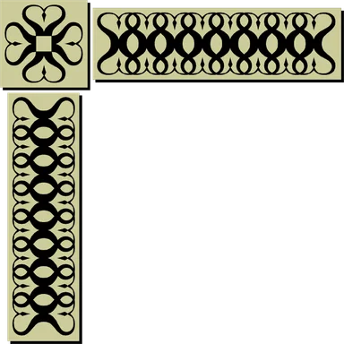 Free Stock Photo: Illustration of an upper left frame corner