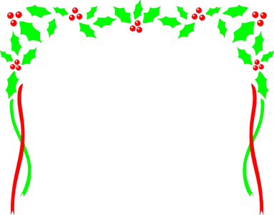 Free Stock Photo: Illustration of a holly border