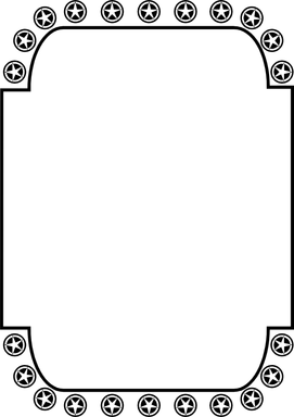 Free Stock Photo: Illustration of blank frame border with stars