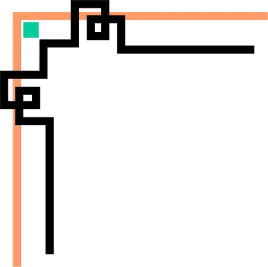 Free Stock Photo: Illustration of an upper left frame corner