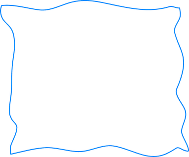 Free Stock Photo: Illustration of a squiggly blue border
