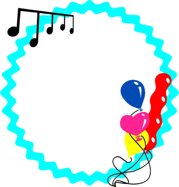 Free Stock Photo: Illustration of a blank party border