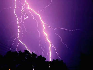 Free Stock Photo: Lightning in the night