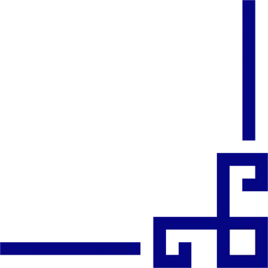 Free Stock Photo: Illustration of a blue lower right frame corner
