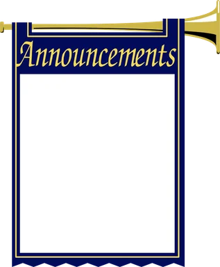 Free Stock Photo: Illustration of a blank announcement frame with horn