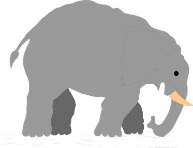 Free Stock Photo: Illustration of an elephant