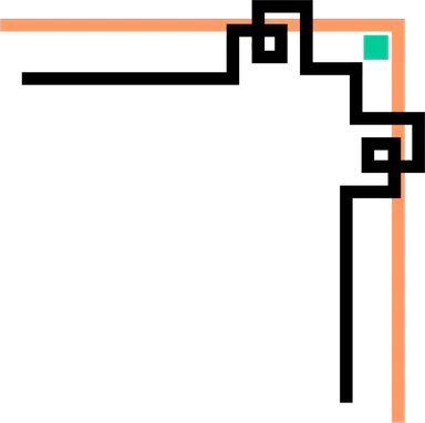 Free Stock Photo: Illustration of an upper right frame corner