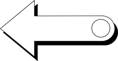 Free Stock Photo: Illustration of a left pointing arrow
