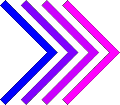 Free Stock Photo: Illustration of blue and purple right arrows