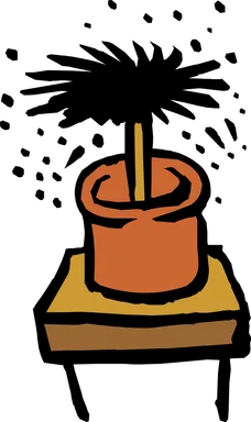 Free Stock Photo: Illustration of a potted plant