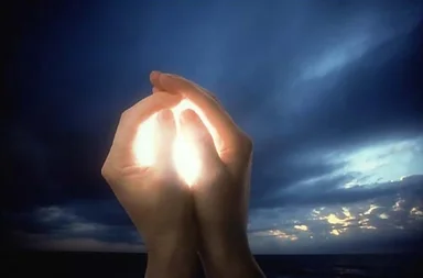 Free Stock Photo: Glowing hands