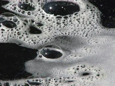 Free Stock Photo: Closeup of bubbles on water