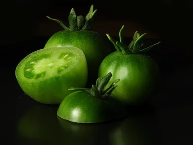 Free Stock Photo: Isolated green tomatoes