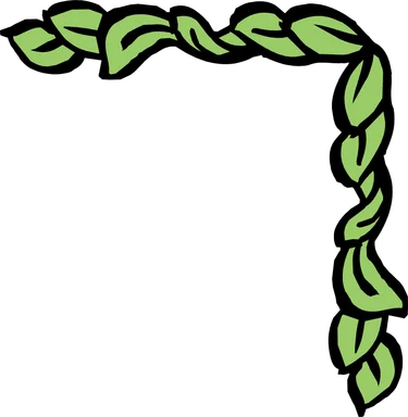 Free Stock Photo: Illustration of a green upper right frame corner