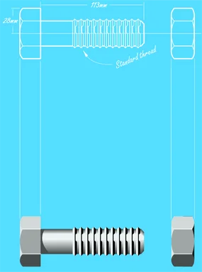 Free Stock Photo: Illustration of a screw background